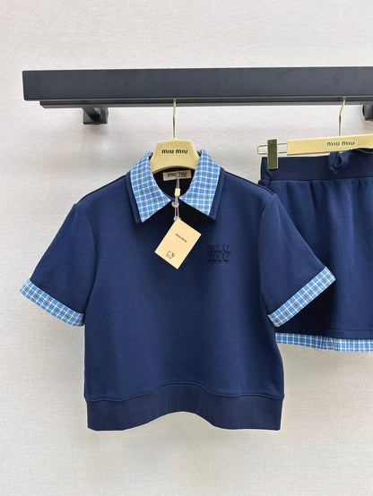 Mi 25ss polo skirt set