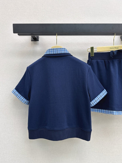 Mi 25ss polo skirt set