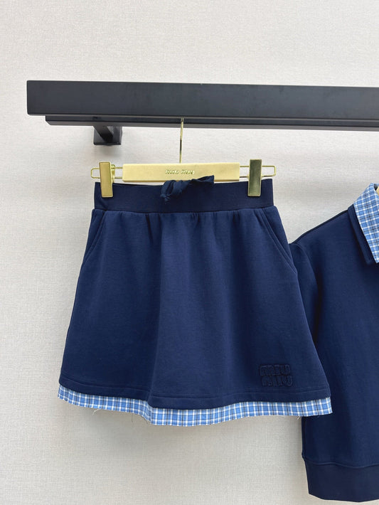 Mi 25ss polo skirt set