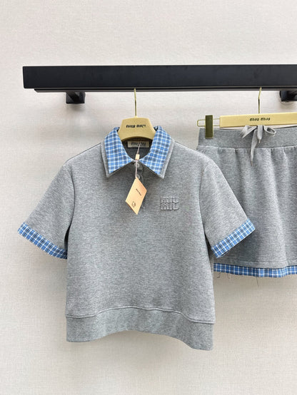Mi 25ss polo skirt set