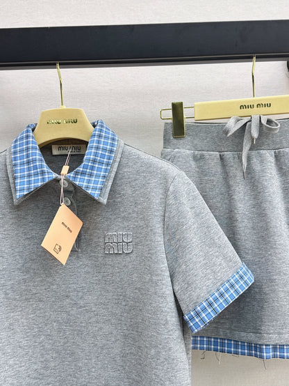 Mi 25ss polo skirt set