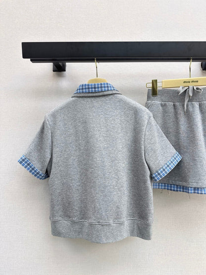 Mi 25ss polo skirt set