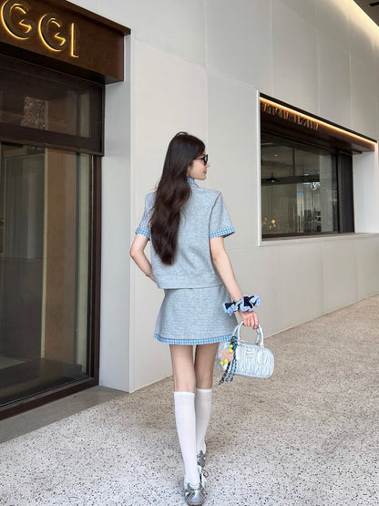 Mi 25ss polo skirt set