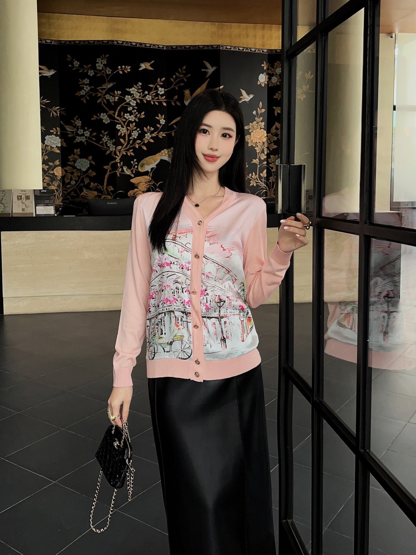 H 25ss tencel cardigan
