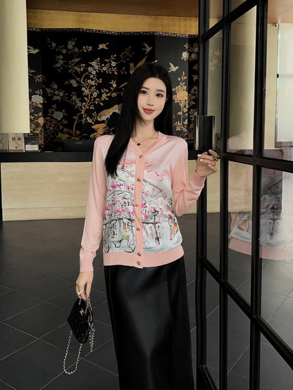 H 25ss tencel cardigan