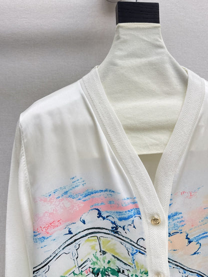 H 25ss tencel cardigan