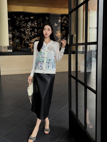 H 25ss tencel cardigan