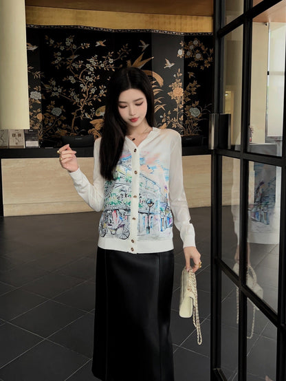 H 25ss tencel cardigan
