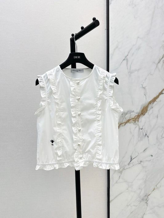 D 25ss ruffle vest