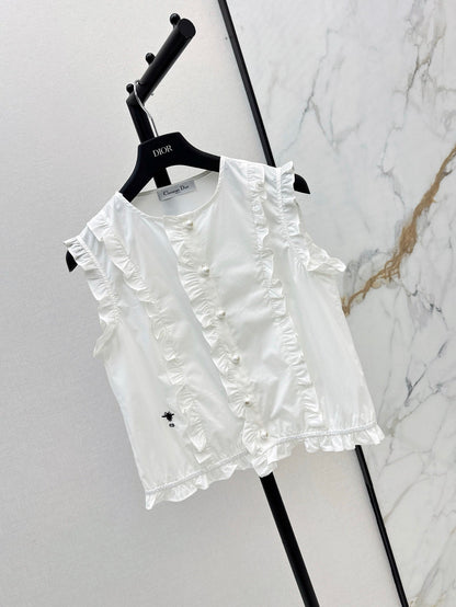 D 25ss ruffle vest