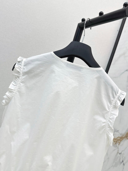 D 25ss ruffle vest
