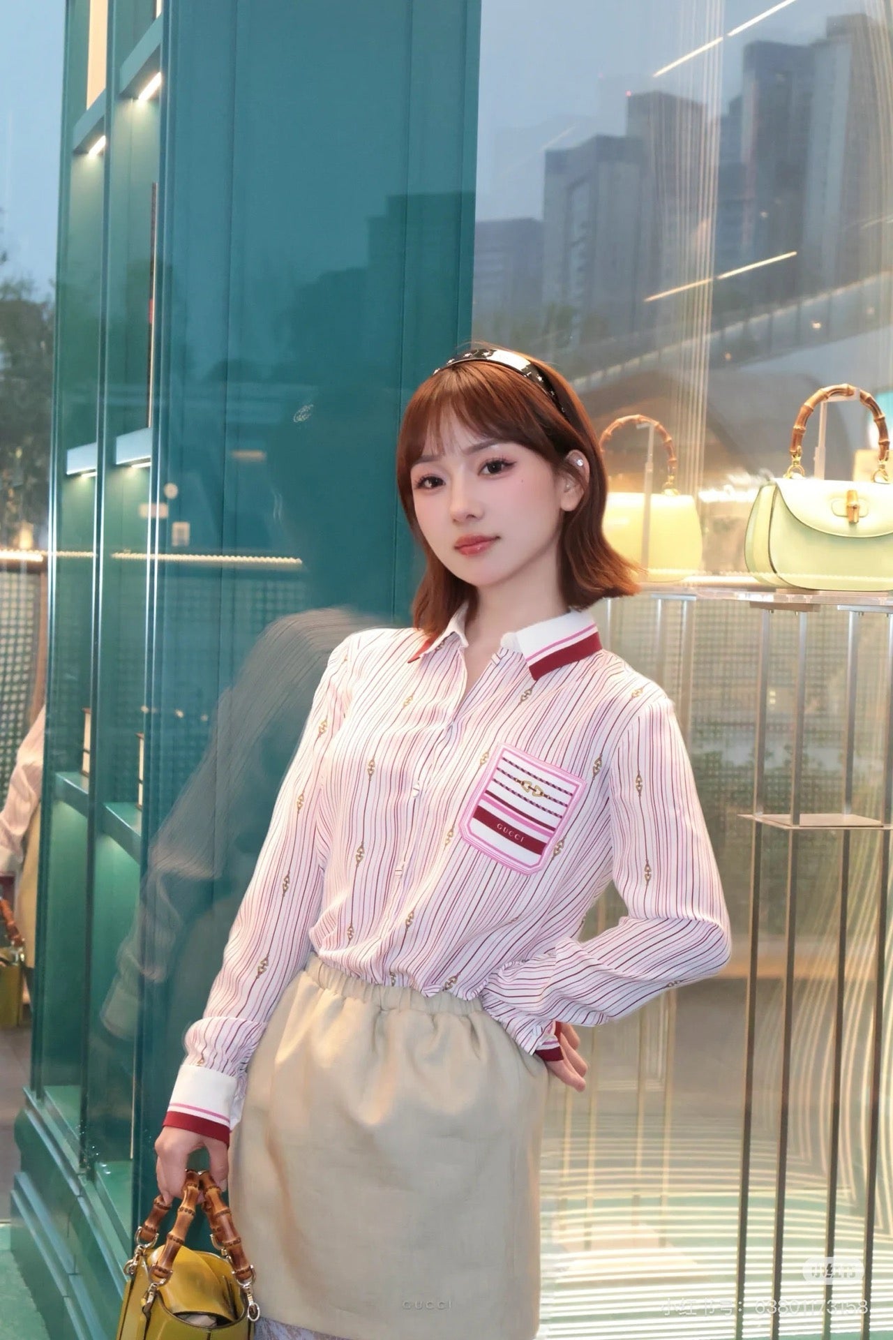 G 25ss silk shirt
