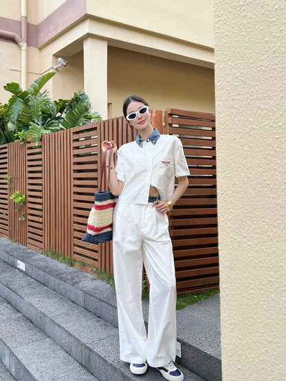 Alexand 25ss embroidered pants
