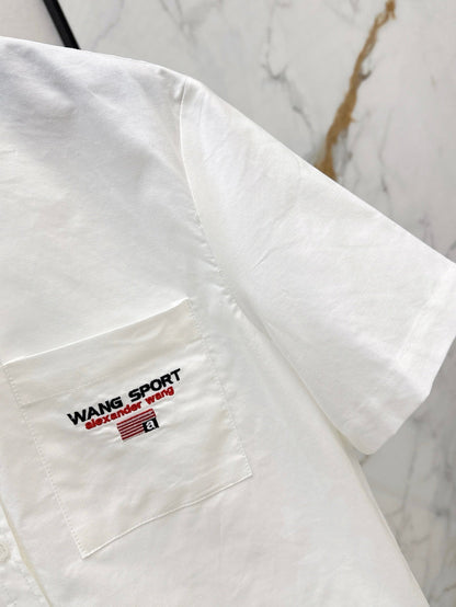 Alexand 25ss crop shirt