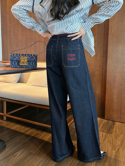 Mi 25ss embroidered jeans