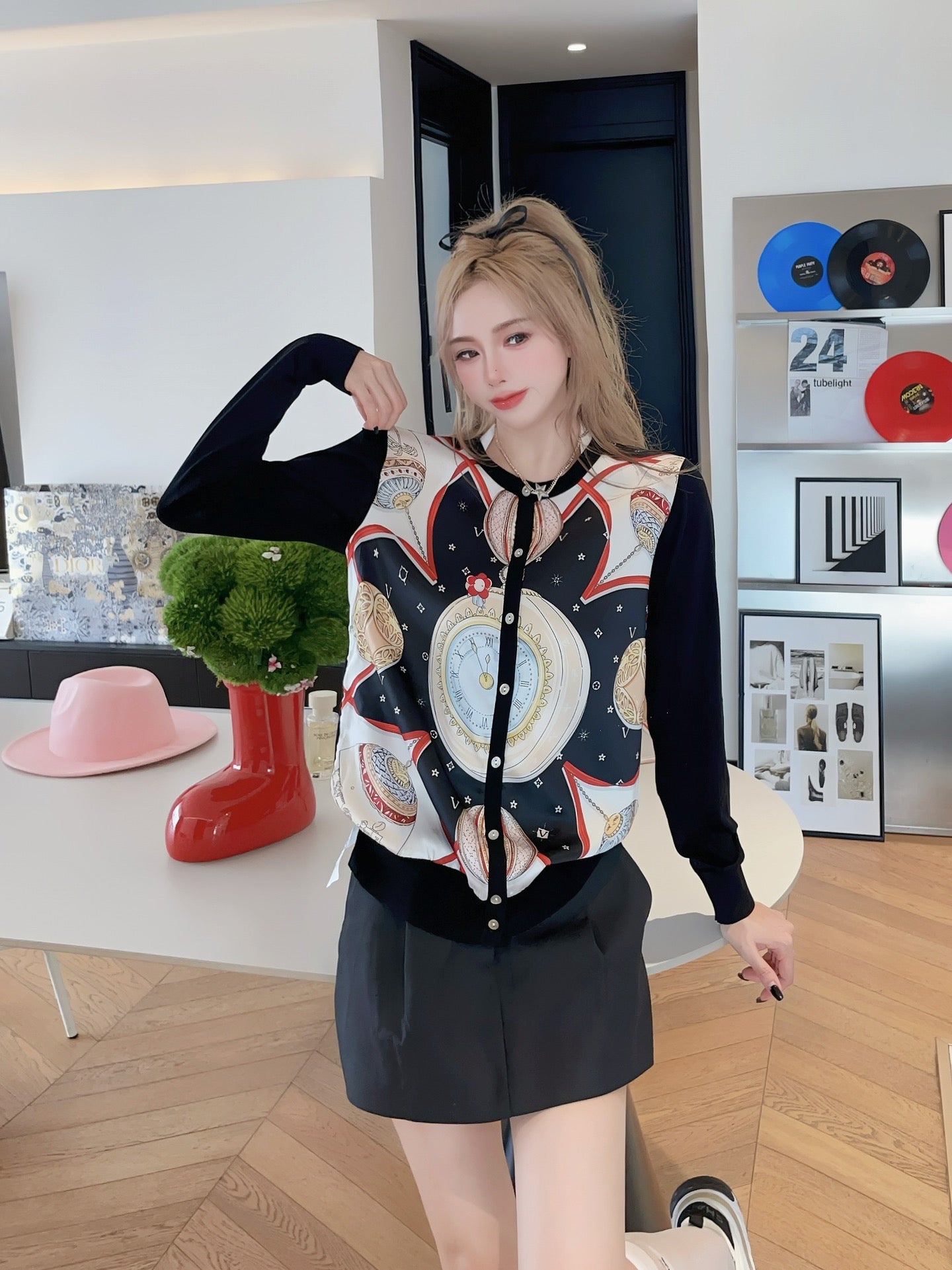 H 24SS Tencel cardigan