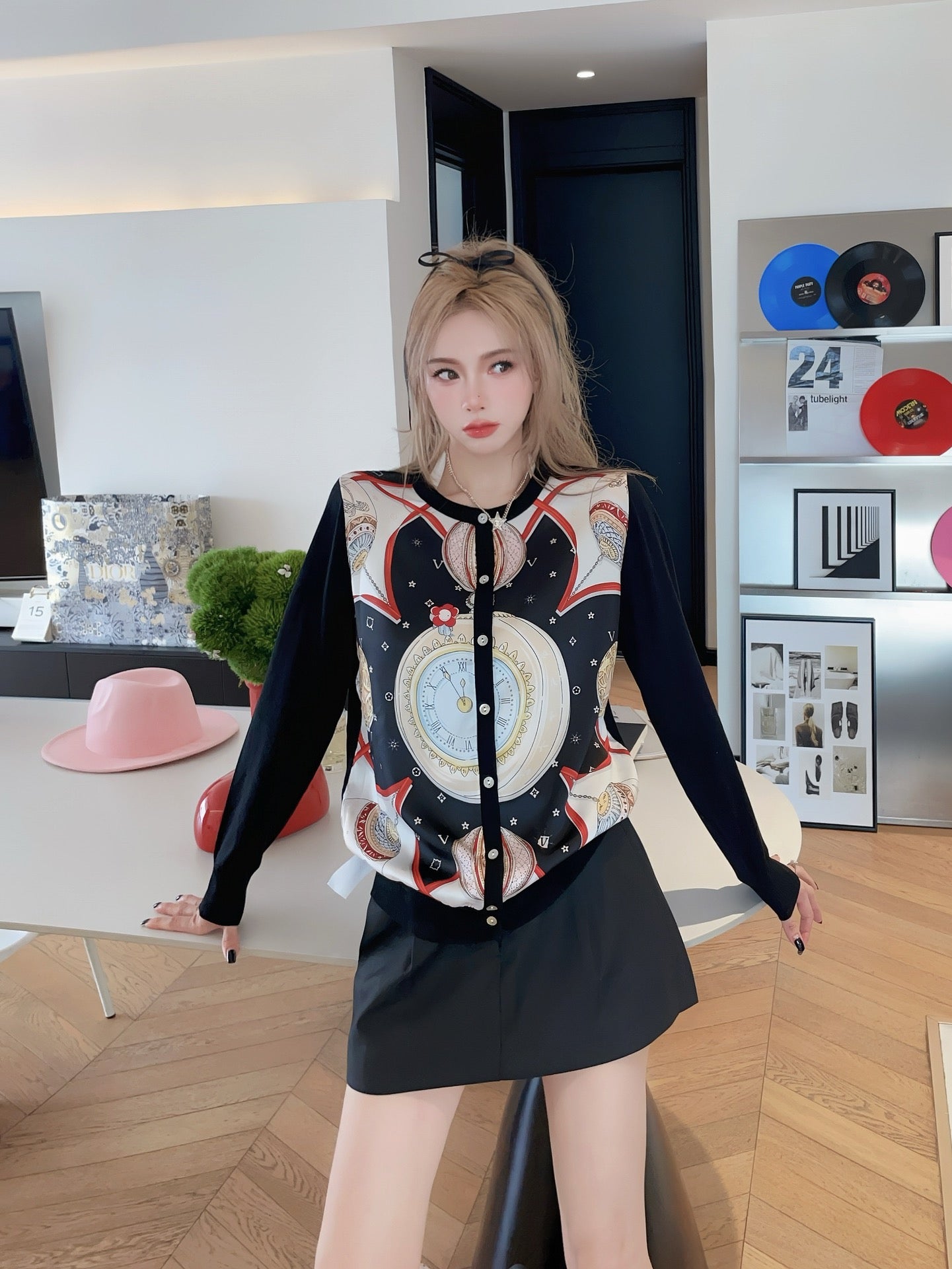H 24SS Tencel cardigan