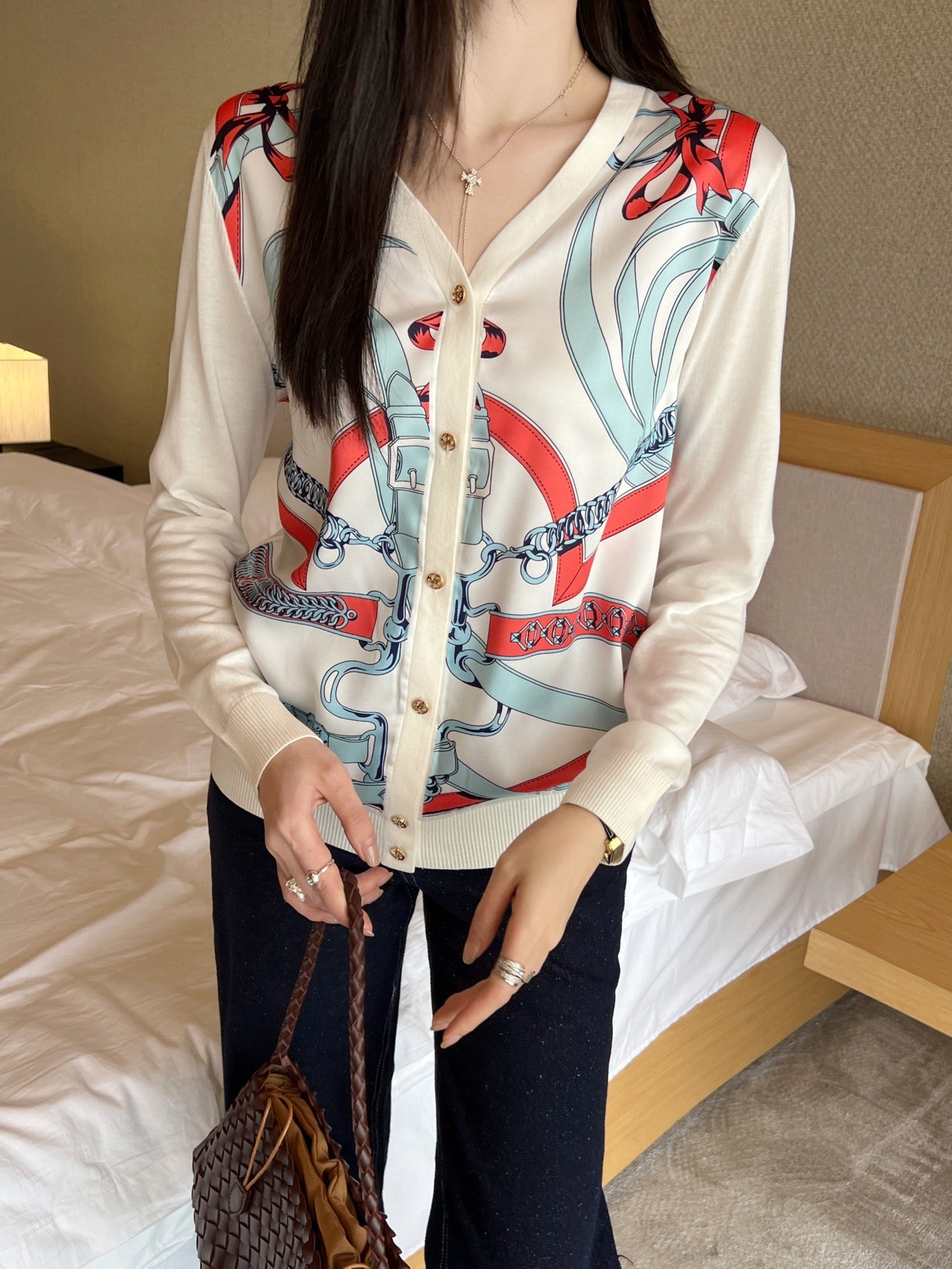 H 25SS tencel cardigan