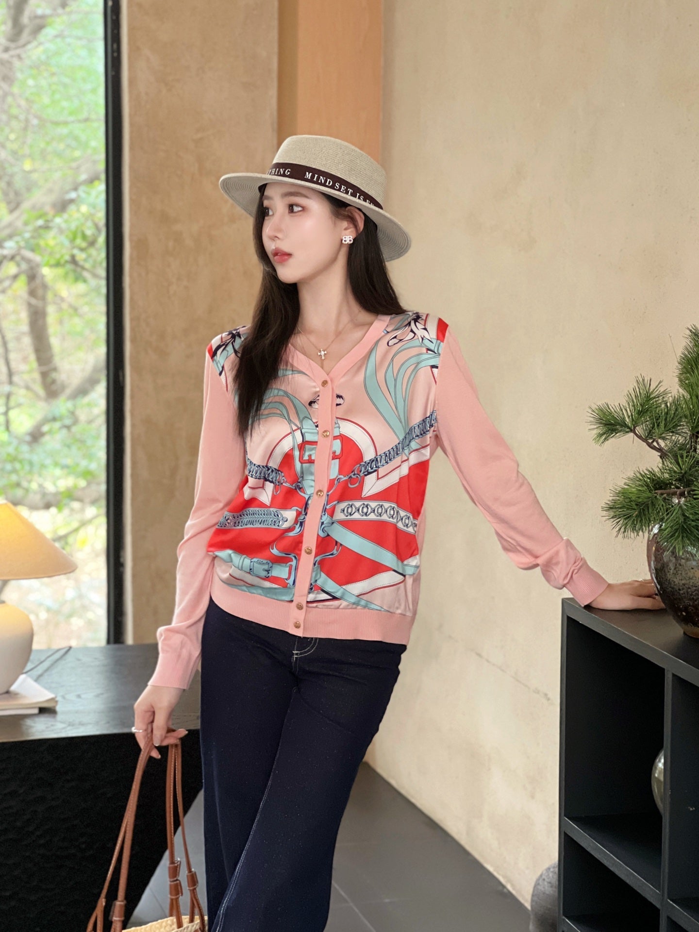 H 25SS tencel cardigan