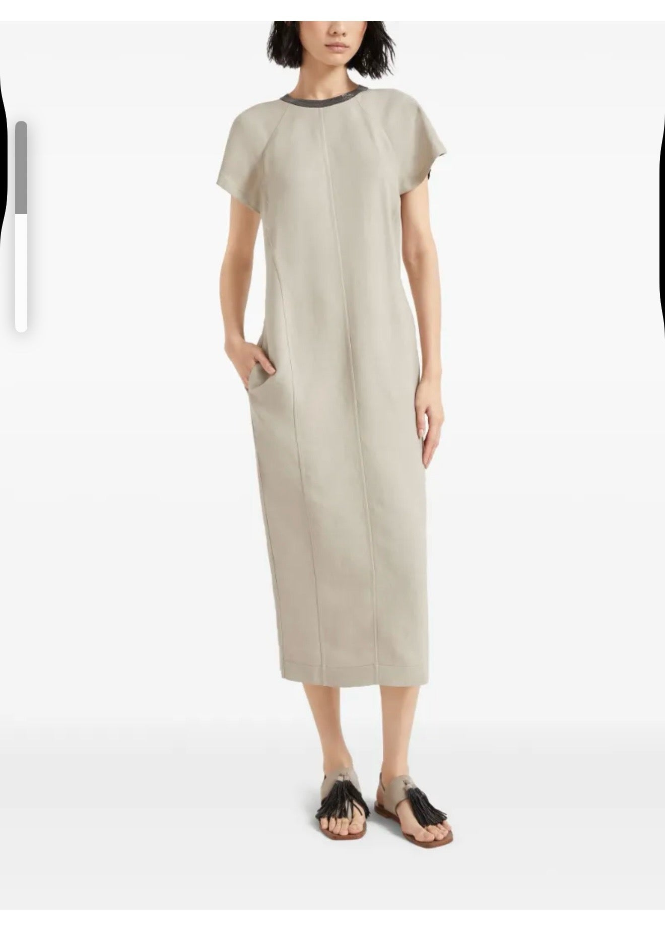 brun 25ss linen dress