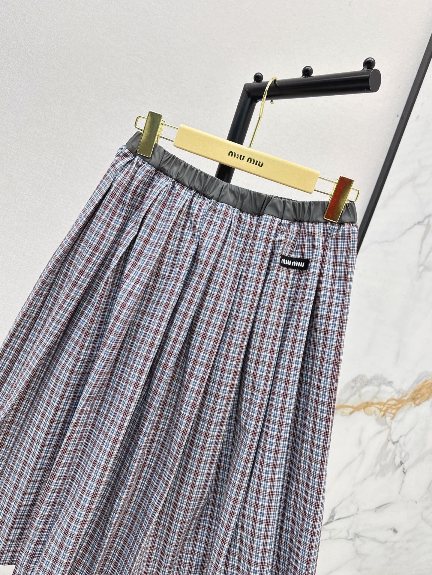 Mi 25ss plaid dress