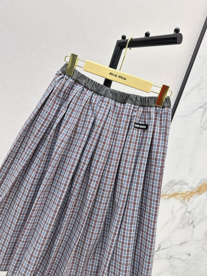 Mi 25ss plaid dress