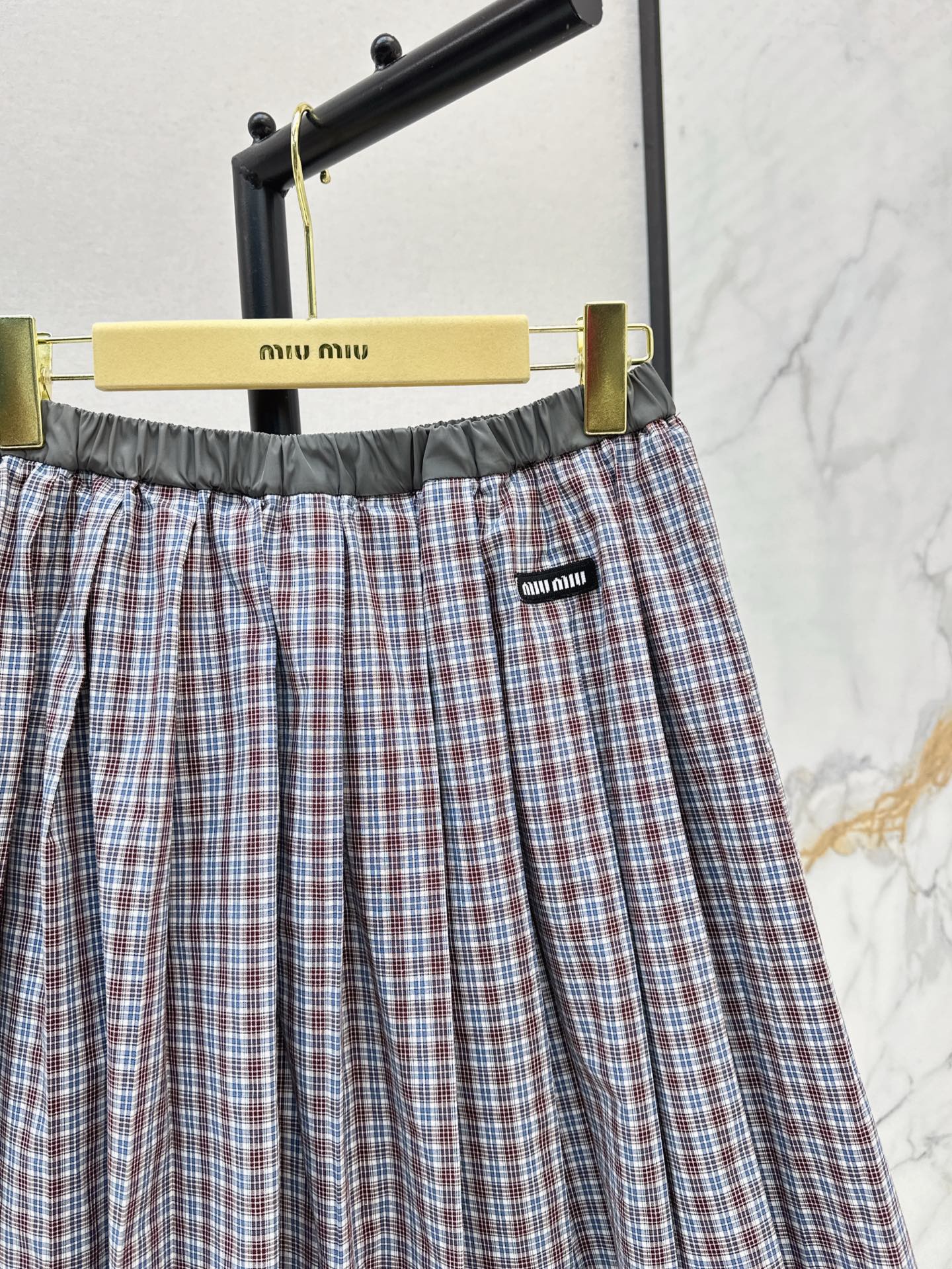 Mi 25ss plaid dress