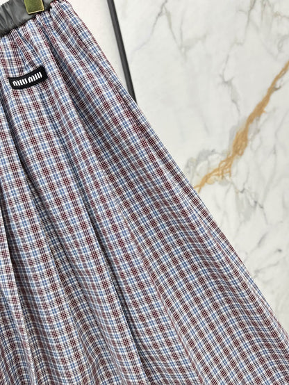 Mi 25ss plaid dress