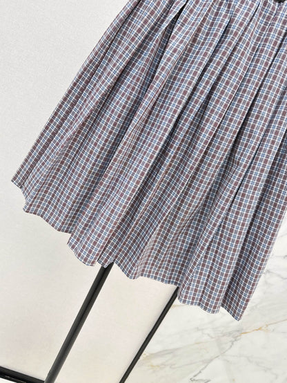 Mi 25ss plaid dress