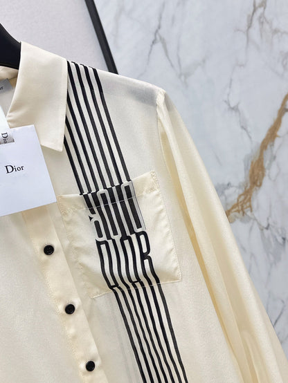 D 25ss miss silk shirt