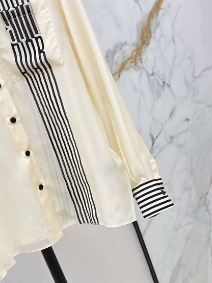 D 25ss miss silk shirt