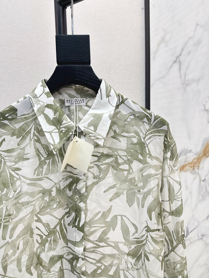 bru 25SS silk shirt