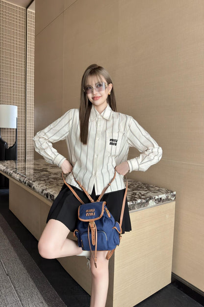 Mi 25ss shirt skirt set