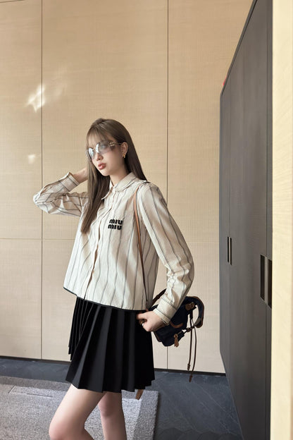 Mi 25ss shirt skirt set