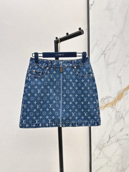 L 25ss denim skirt