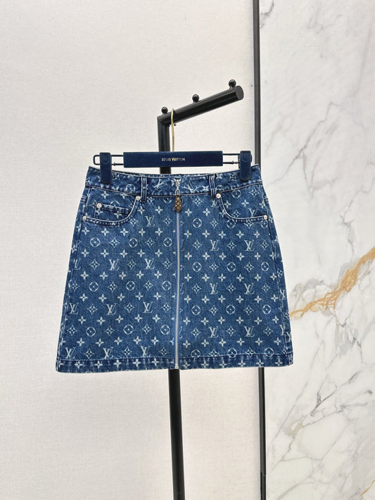 L 25ss denim skirt