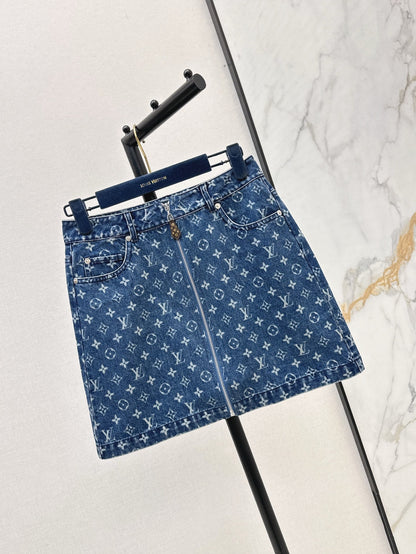L 25ss denim skirt