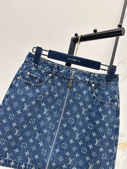 L 25ss denim skirt