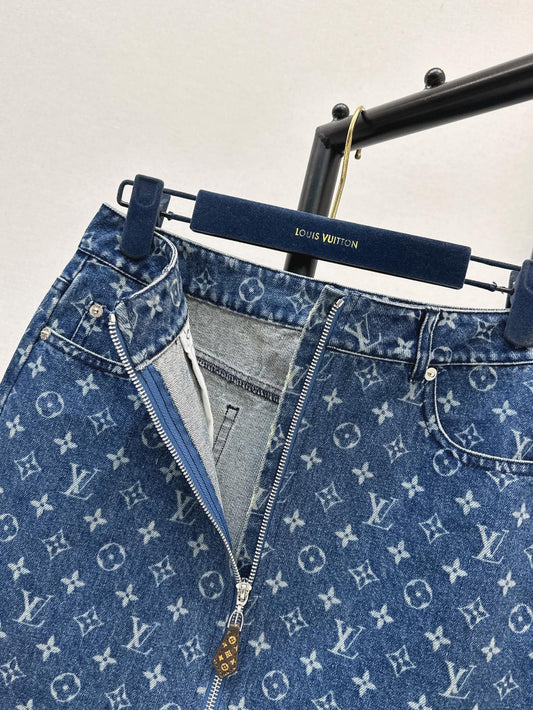 L 25ss denim skirt