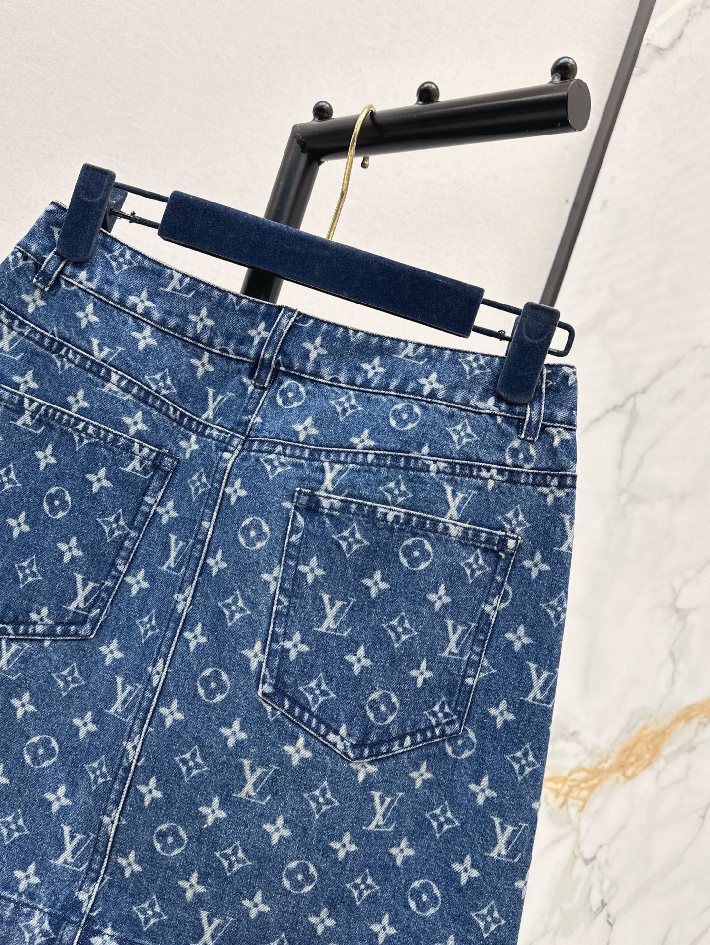 L 25ss denim skirt