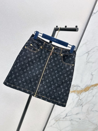 L 25ss denim skirt