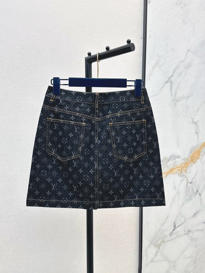 L 25ss denim skirt