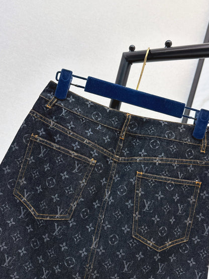 L 25ss denim skirt