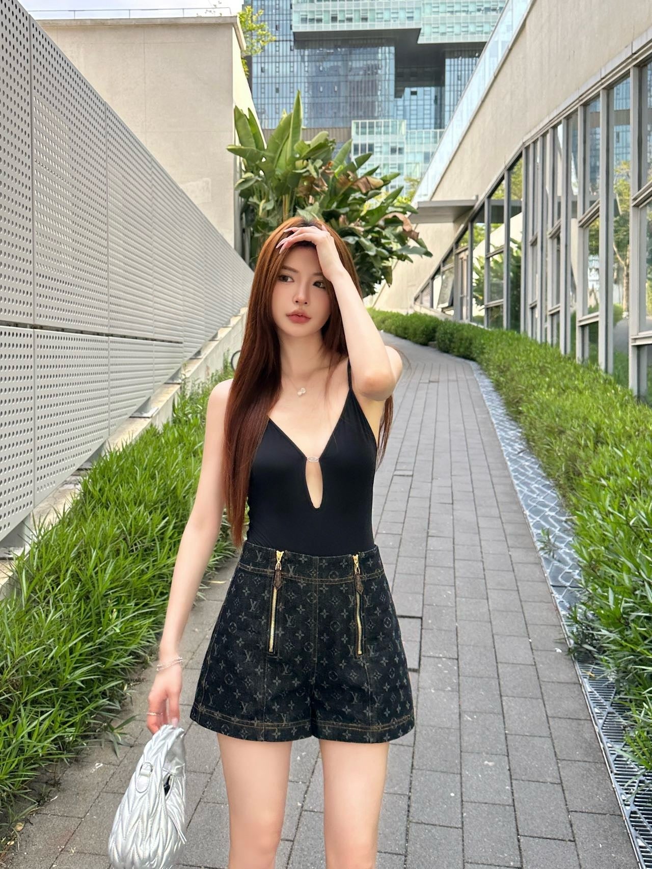 L 25ss denim shorts