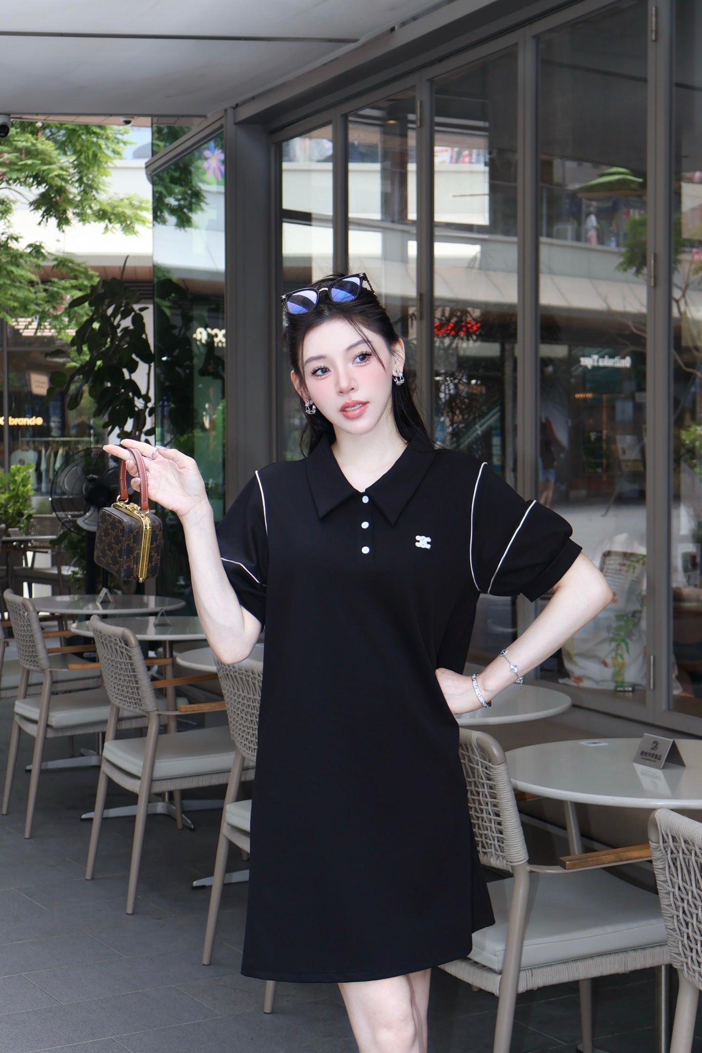 Ce 25ss embroidered dress