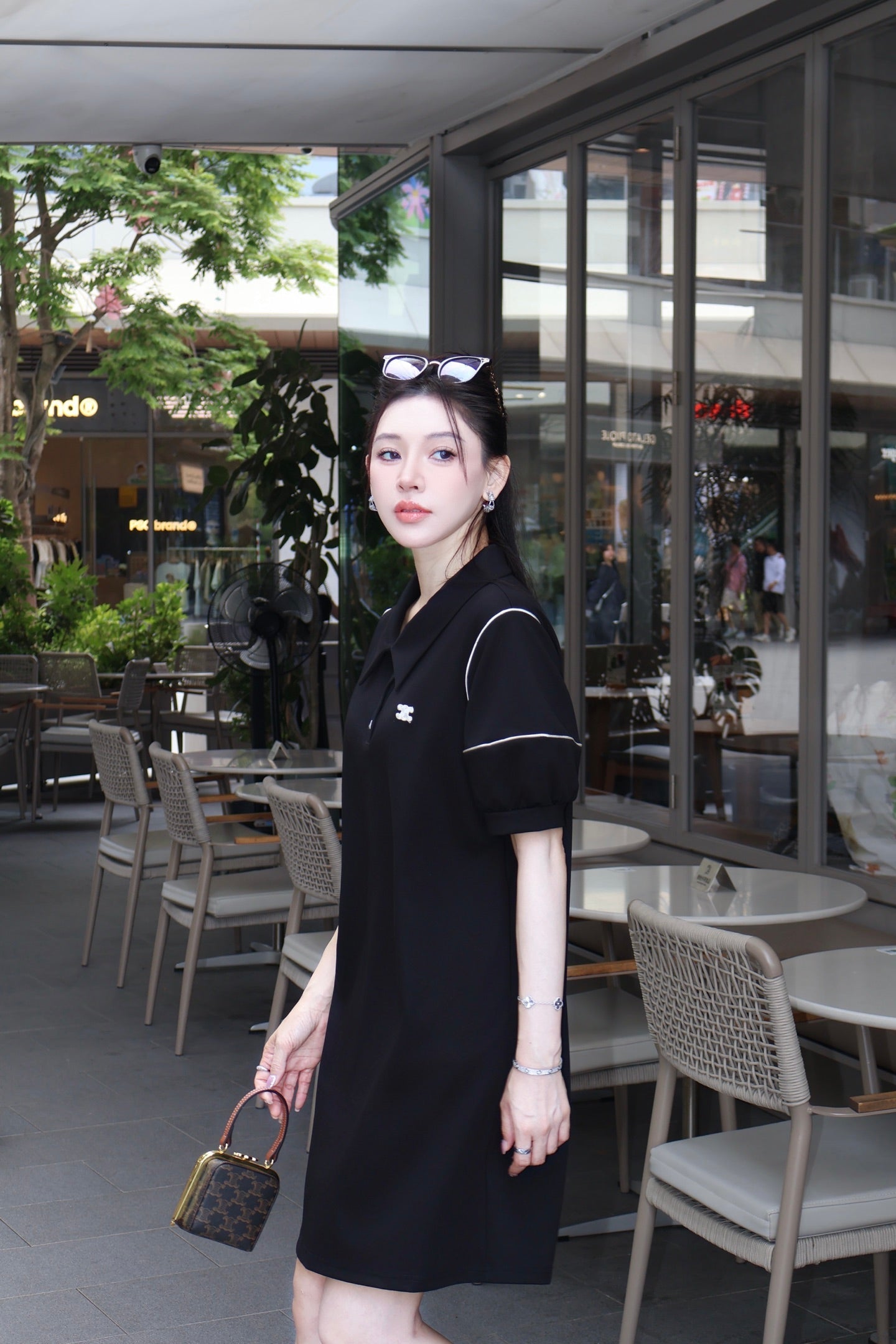 Ce 25ss embroidered dress