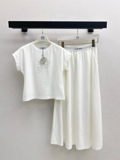 Lo 25ss tee skirt set