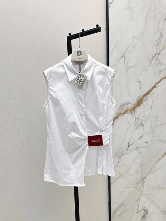 Loe 25ss pleated vest