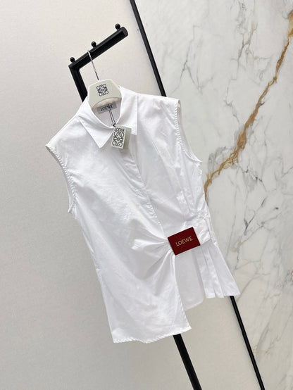 Loe 25ss pleated vest