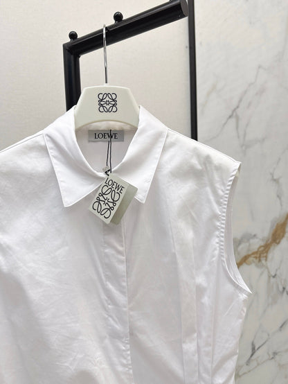 Loe 25ss pleated vest